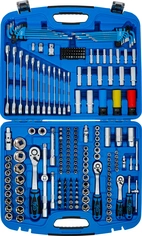 Hylsnyckel-sats vågprofil | 6,3 mm (1/4") / 10 mm (3/8") / 12,5 mm (1/2") | 218 delar