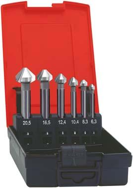 Konisk försänkarsats HSS lång 6,3-20,5mm 90°