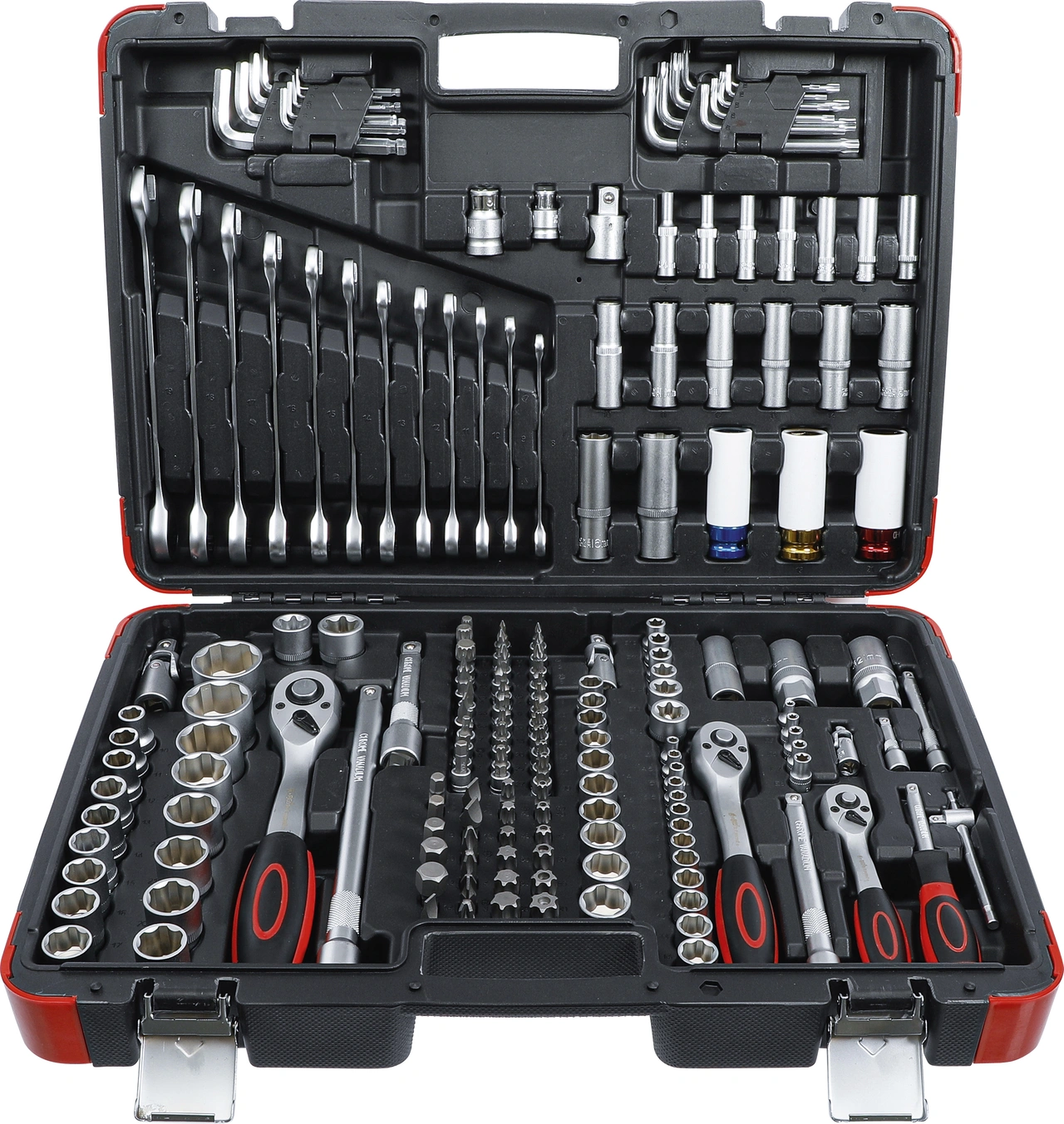 Hylsnyckel-sats | 6,3 mm (1/4") / 10 mm (3/8") / 12,5 mm (1/2") | 176 delar