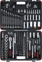 Hylsnyckel-sats | 6,3 mm (1/4") / 10 mm (3/8") / 12,5 mm (1/2") | 176 delar