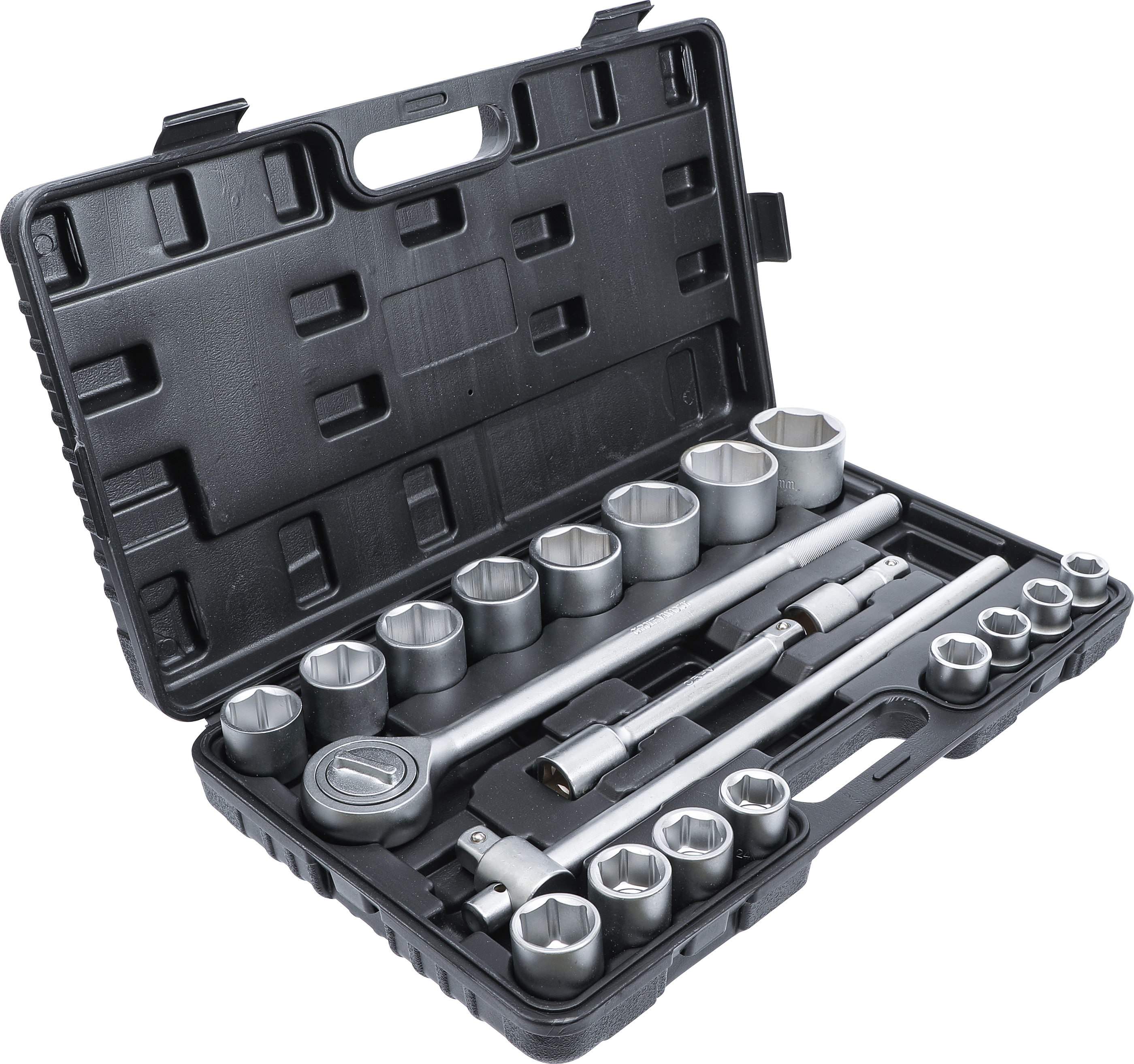 Hylsnyckel-sats | 20 mm (3/4") | 19 - 50 mm | 20 delar