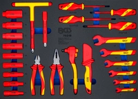 Verkstadsvagninlägg 3/3: VDE-hylsnyckelsats | 10 mm (3/8") | 26 delar