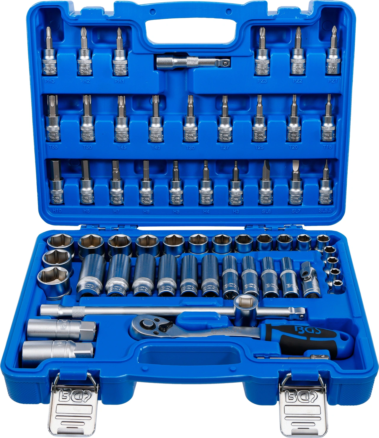 Hylsnyckel-sats Sexkant | 10 mm (3/8") | 61 delar