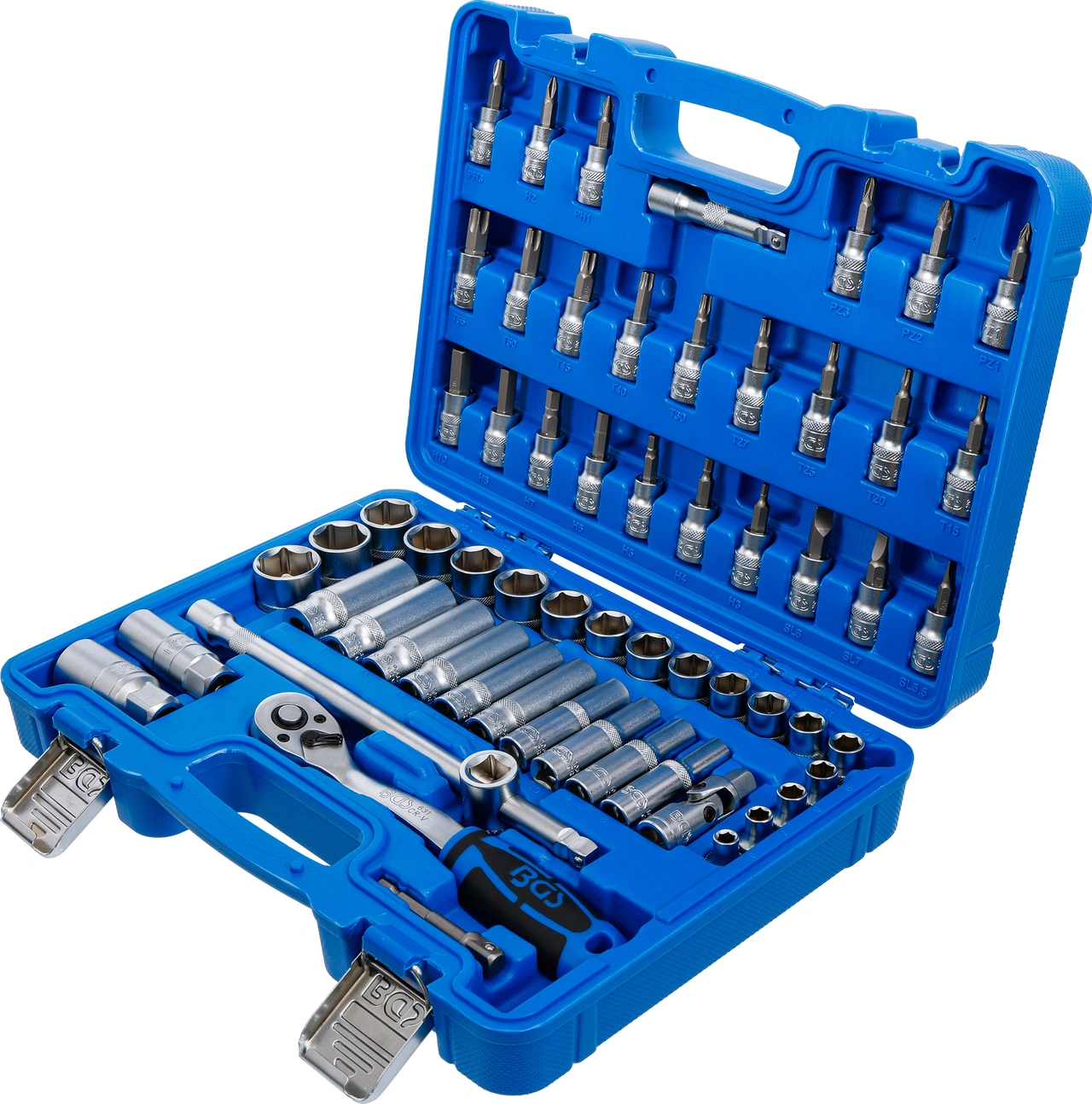 Hylsnyckel-sats Sexkant | 10 mm (3/8") | 61 delar