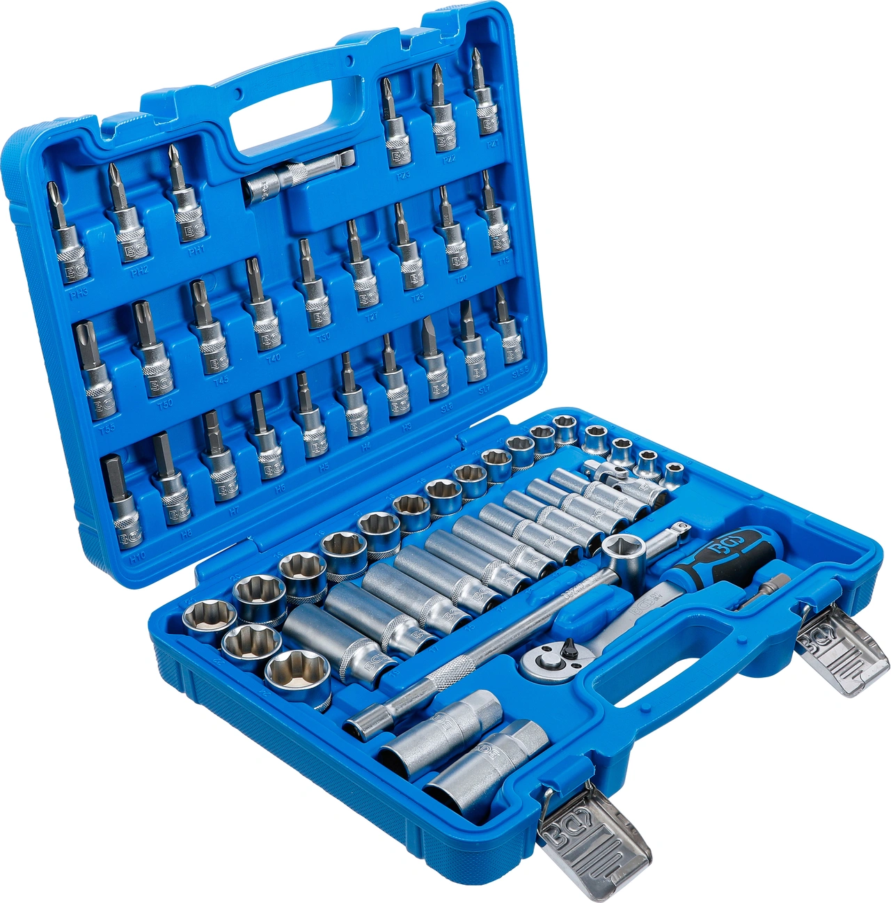 Hylsnyckel-sats | 10 mm (3/8") | 61 delar