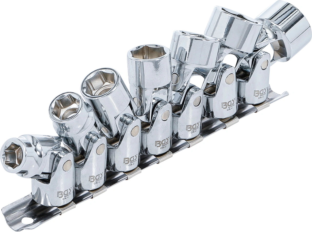 Ledad-Hylsnyckel-sats | 10 mm (3/8") | 3/8" - 3/4" | Tumsstorlekar | 7 delar