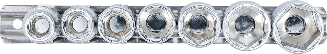 Ledad-Hylsnyckel-sats | 10 mm (3/8") | 3/8" - 3/4" | Tumsstorlekar | 7 delar