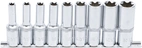 Hylsa-sats E-Profil, djup | 12,5 mm (1/2") | E10 - E24 | 9 delar