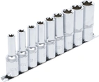 Hylsa-sats E-Profil, djup | 12,5 mm (1/2") | E10 - E24 | 9 delar