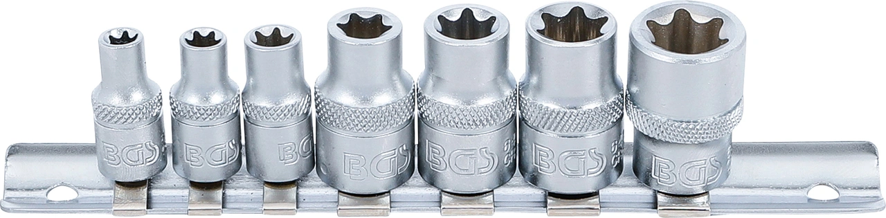 Hylsa-sats E-Profil | 6,3 mm (1/4") / 10 mm (3/8") | E6 - E16 | 7 delar