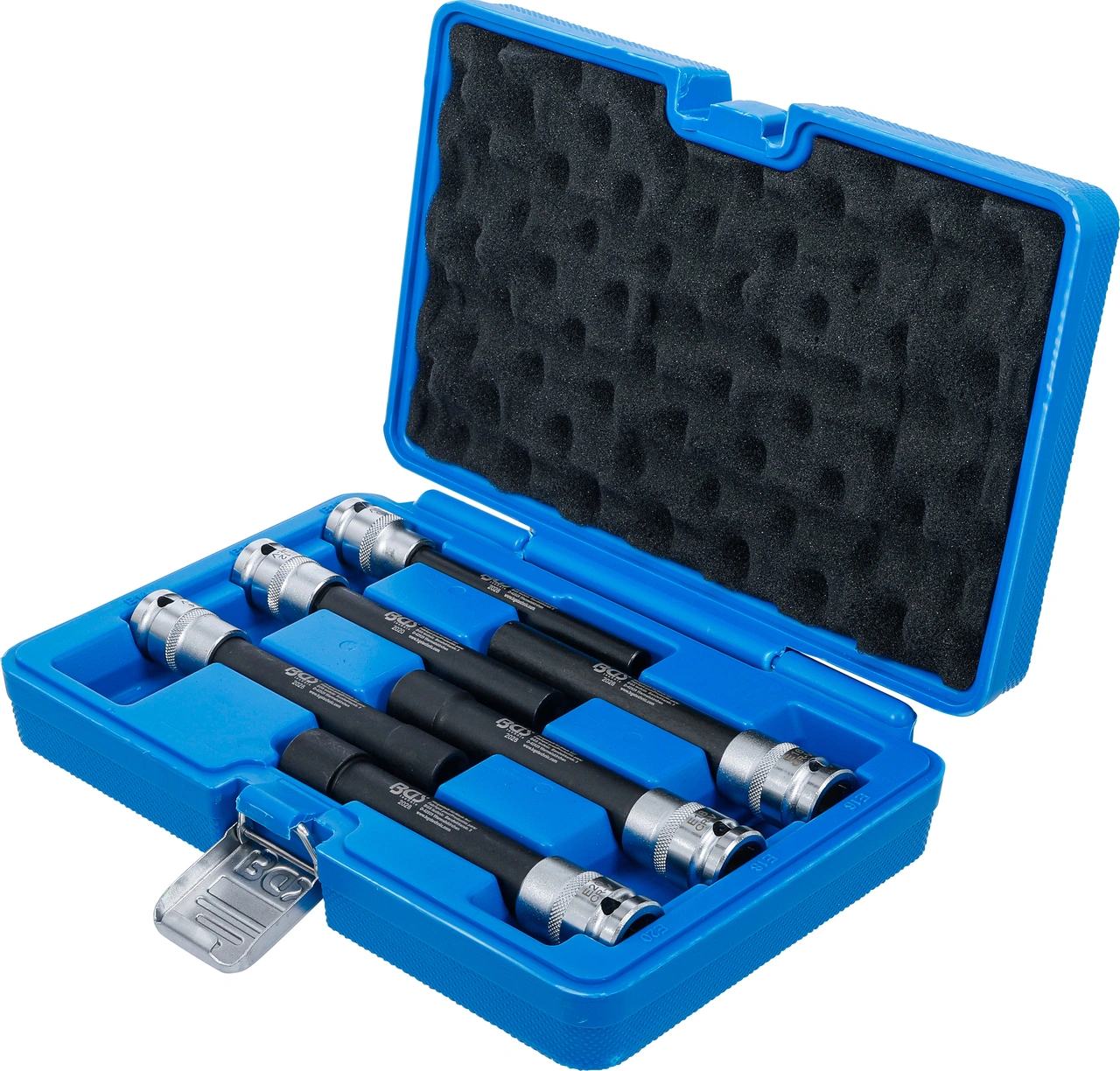 Hylsa-sats E-Profil, extra lång | 12,5 mm (1/2") | E10 - E20 | 6 delar