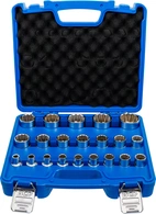 Hylsa-sats Tolvkant | 12,5 mm (1/2") | 8 - 36 mm | 21 delar