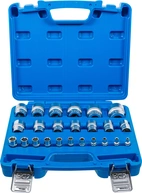 Hylsa-sats, Sexkant | 6,3 mm (1/4"), 12,5 mm (1/2") | Tumsstorlekar | 24 delar