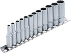 Hylsa-sats Tolvkant, djup | 6,3 mm (1/4") | Tumsstorlekar | 12 delar