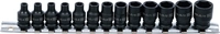 Krafthylsa-sats Sexkant | 6,3 mm (1/4") | 4 - 14 mm | 13 delar