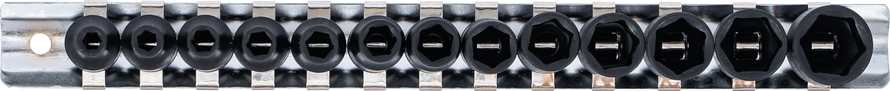 Krafthylsa-sats Sexkant | 6,3 mm (1/4") | 4 - 14 mm | 13 delar