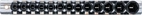 Krafthylsa-sats Sexkant | 6,3 mm (1/4") | 4 - 14 mm | 13 delar