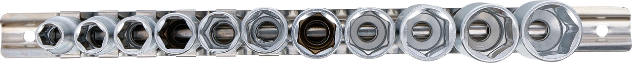Hylsa-sats Sexkant, djup | 10 mm (3/8") | 8 - 19 mm | 11 delar