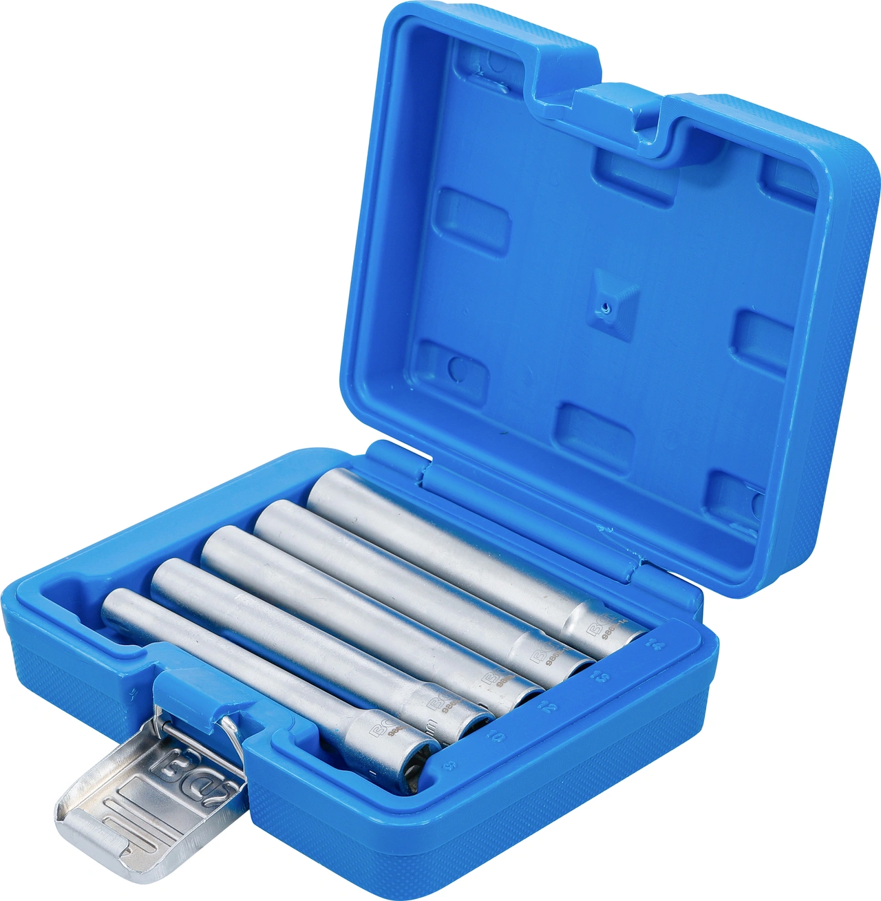 Hylsa-sats, sexkant, extra djup | Inre fyrkant 10 mm (3/8") | 8 - 14 mm | 5-tlg.