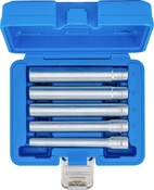 Hylsa-sats, sexkant, extra djup | Inre fyrkant 10 mm (3/8") | 8 - 14 mm | 5-tlg.
