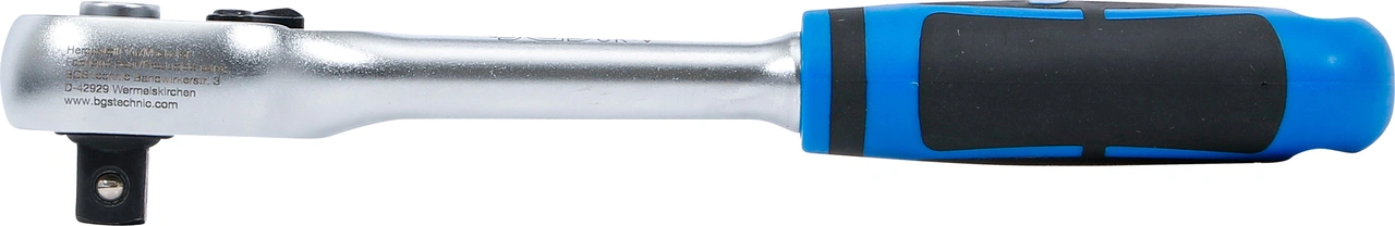 Omställbart spärrskaft | rakt utförande | fintandat | 12,5 mm (1/2")
