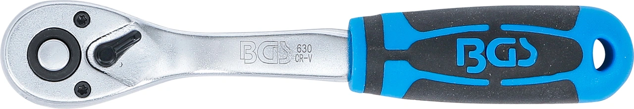 Omställbart Spärrhandtag | Fintandat | Yttre fyrkant 6,3 mm (1/4")