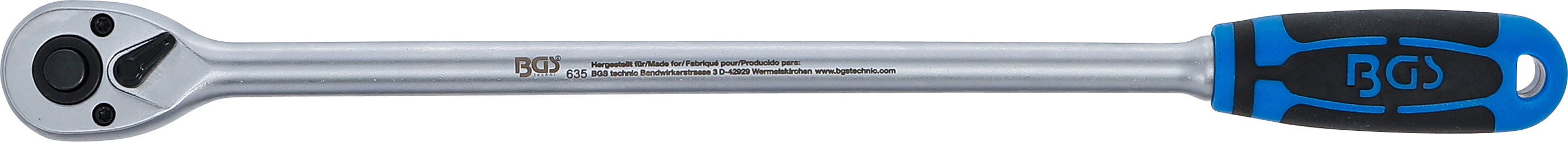 Omställbart Spärrhandtag | extra lång | 6,3 mm (1/4") | 300 mm