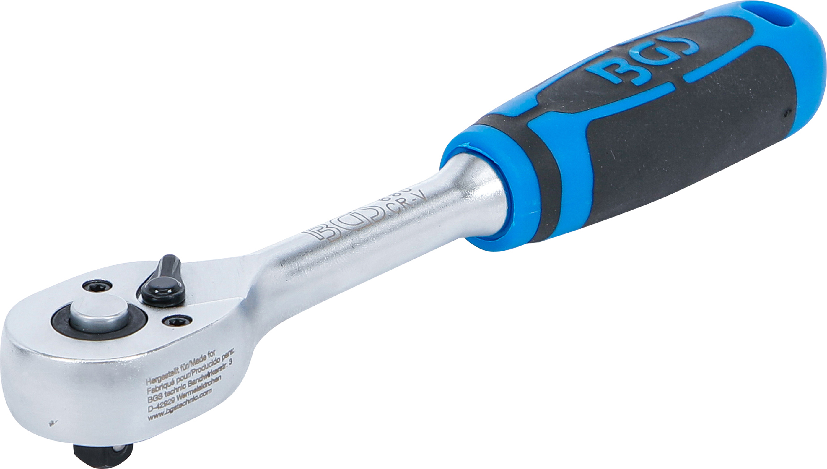 Omställbart spärrskaft | rakt utförande | fintandat | 6,3 mm (1/4")