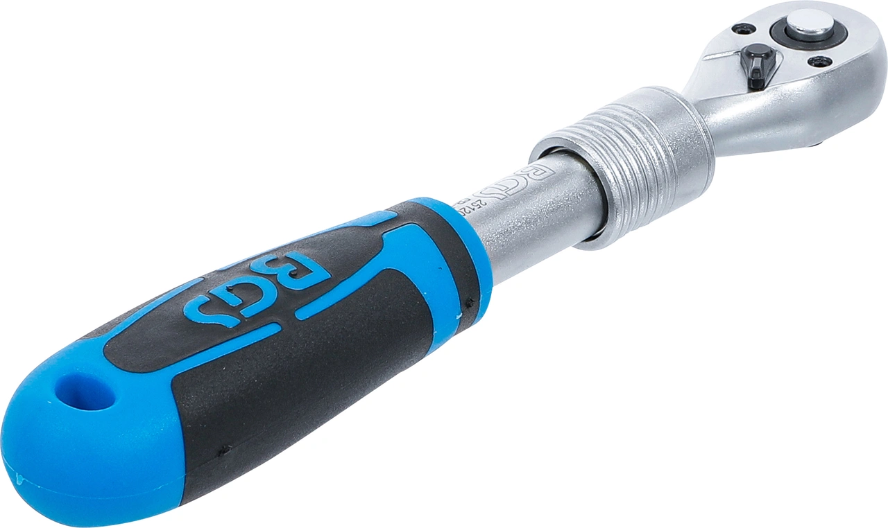 Omställbart Spärrhandtag, utdragbart | 6,3 mm (1/4") | 190 - 225 mm