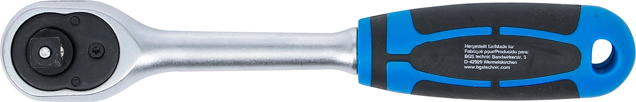Omställbart spärrskaft | rakt utförande | fintandat | 10 mm (3/8")