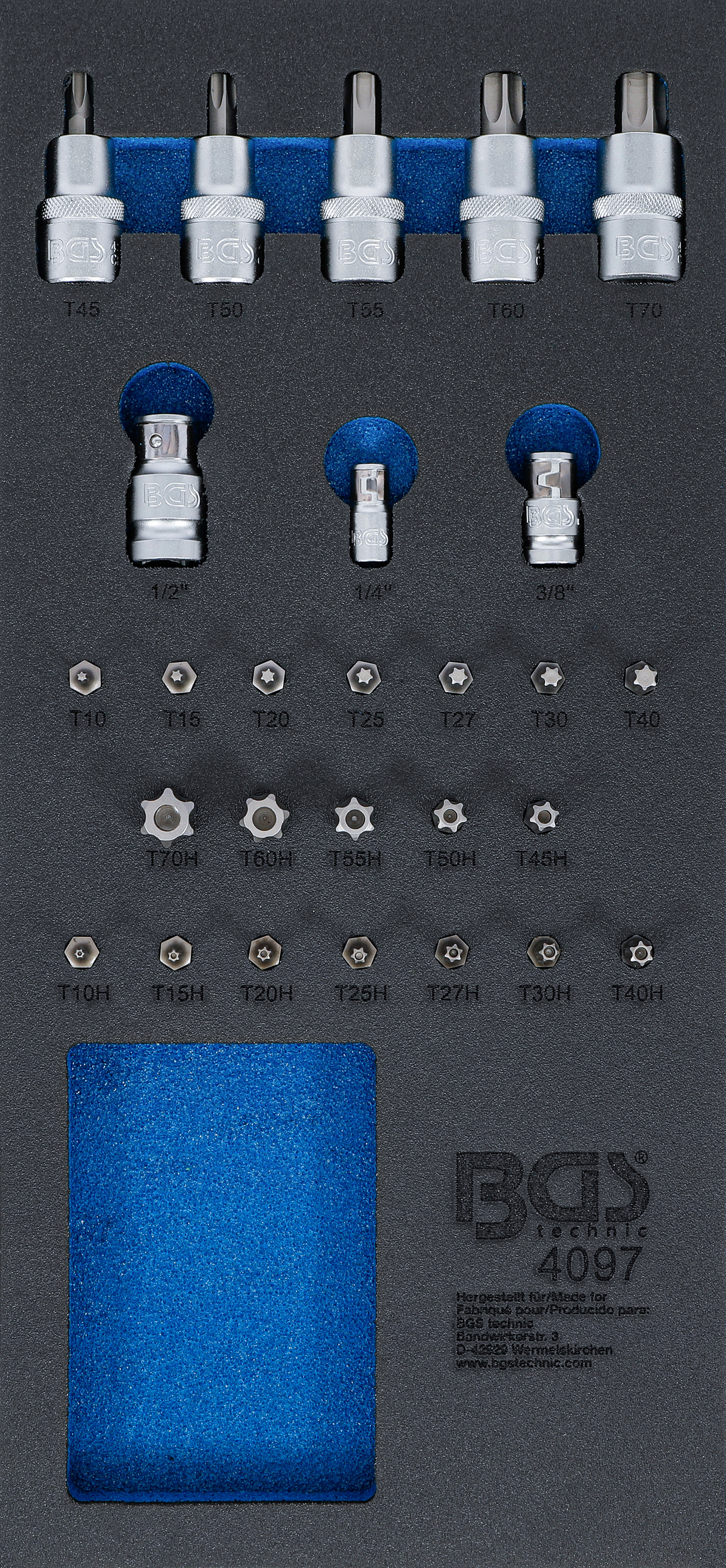 Verkstadsvagninlägg 1/3: Bit- och Bit-Insats-Sortiment | 27 delar