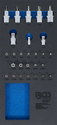Verkstadsvagninlägg 1/3: Bit- och Bit-Insats-Sortiment | 27 delar