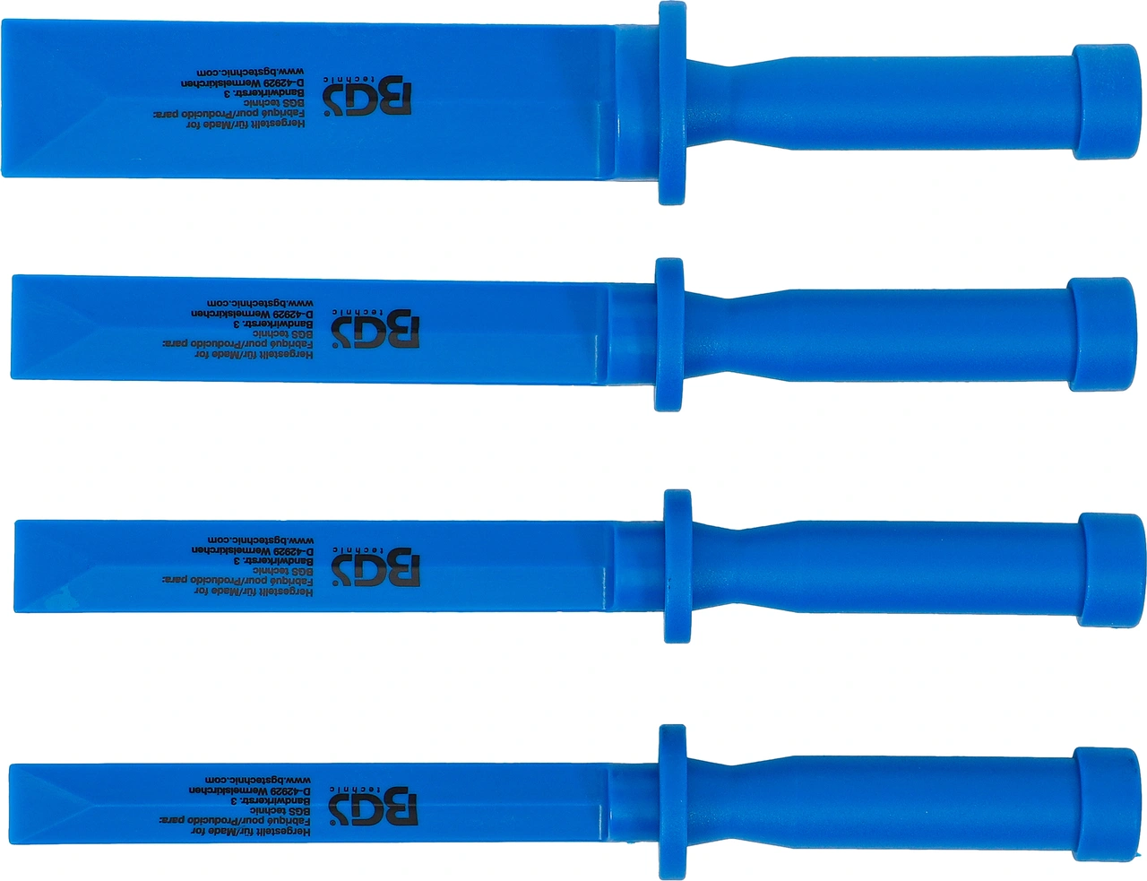 Plast-Skrapa-sats | 19 - 22 - 25 - 38 mm bred | 4 delar