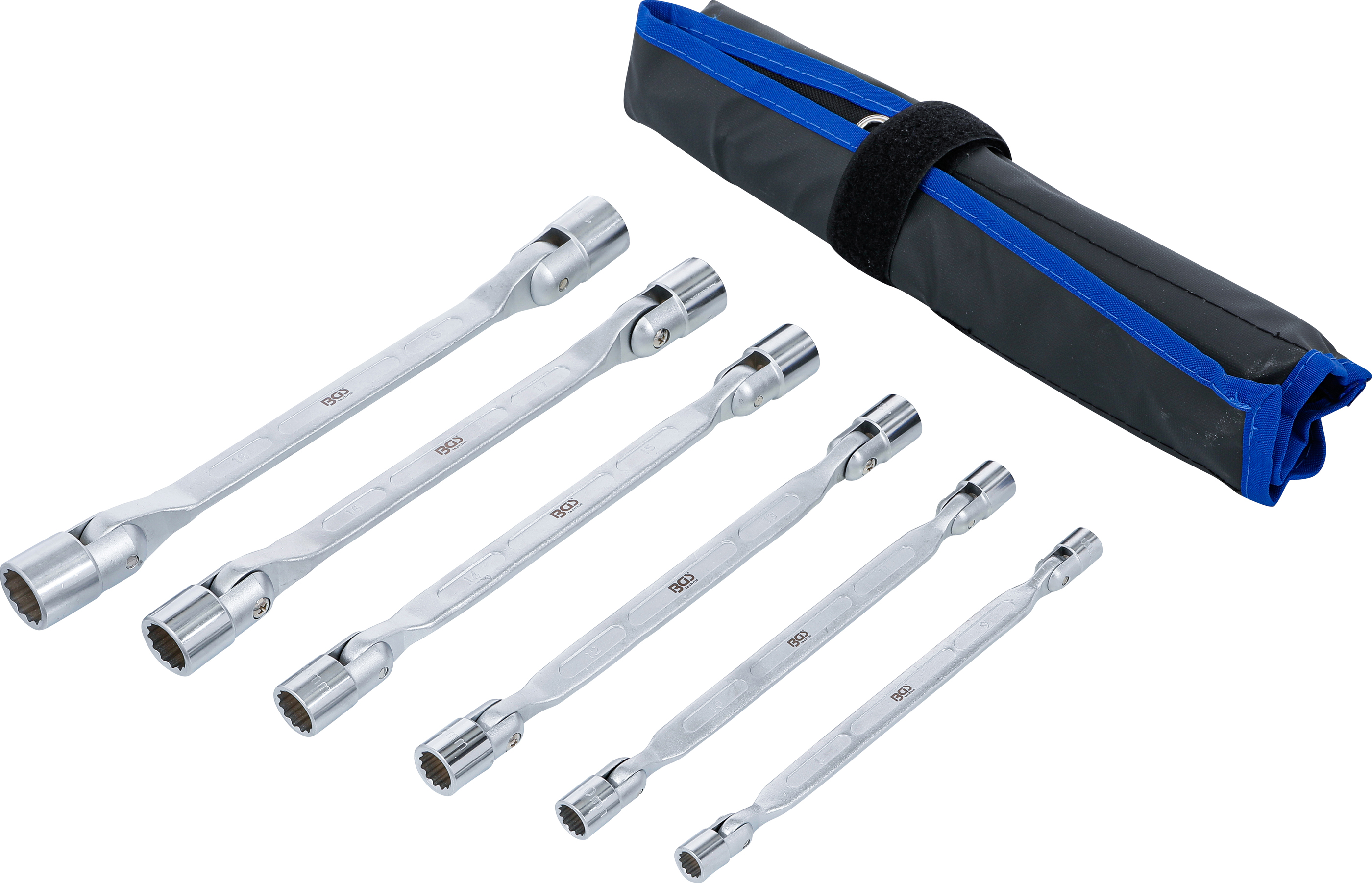 Ledhylsnyckelsats 6 delar 8-19mm