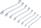 Dubbel-ringnyckel-sats | Bockad | 6 x 7 - 20 x 22 mm | 8 delar