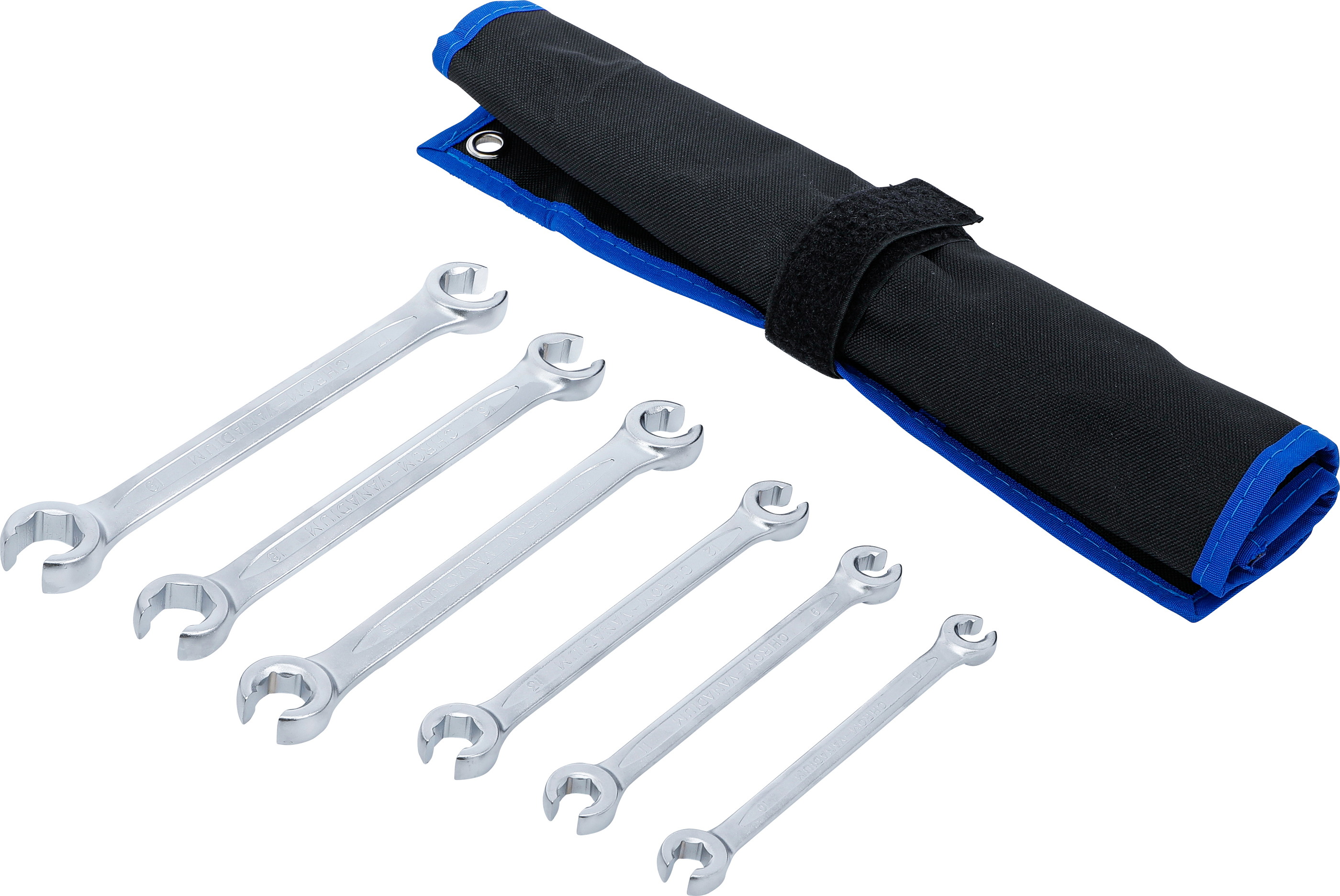 Öppen Dubbel-Ringnyckel-sats | 8 x 10 - 17 x 19 mm | 6 delar