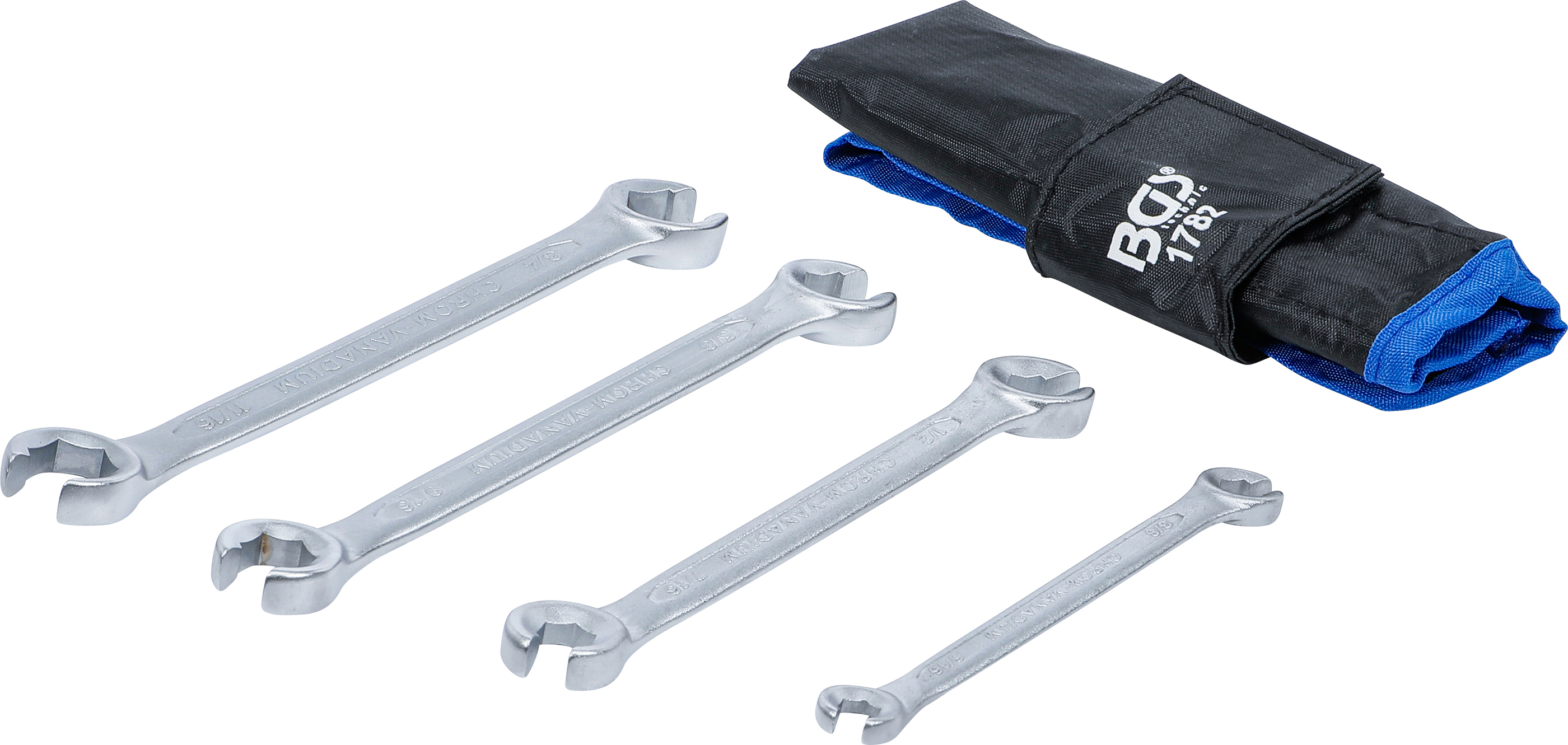 Öppen Dubbel-Ringnyckel-sats | Tumsstorlekar | 4 delar