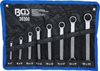 Dubbel-ringnyckel-sats | extra platt | 6 - 22 mm | 8 delar