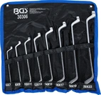 Dubbel-ringnyckel-sats | Djupt bockad | 6 x 7 - 20 x 22 mm | 8 delar