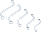 S-Form Dubbel-ringnyckel-sats | Tumsstorlekar | 3/8" - 3/4" | 5 delar