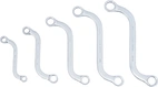 S-Form Dubbel-ringnyckel-sats | Tumsstorlekar | 3/8" - 3/4" | 5 delar