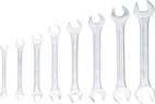 Dubbel U-nyckel-sats | 6 x 7 - 20 x 22 mm | 8 delar