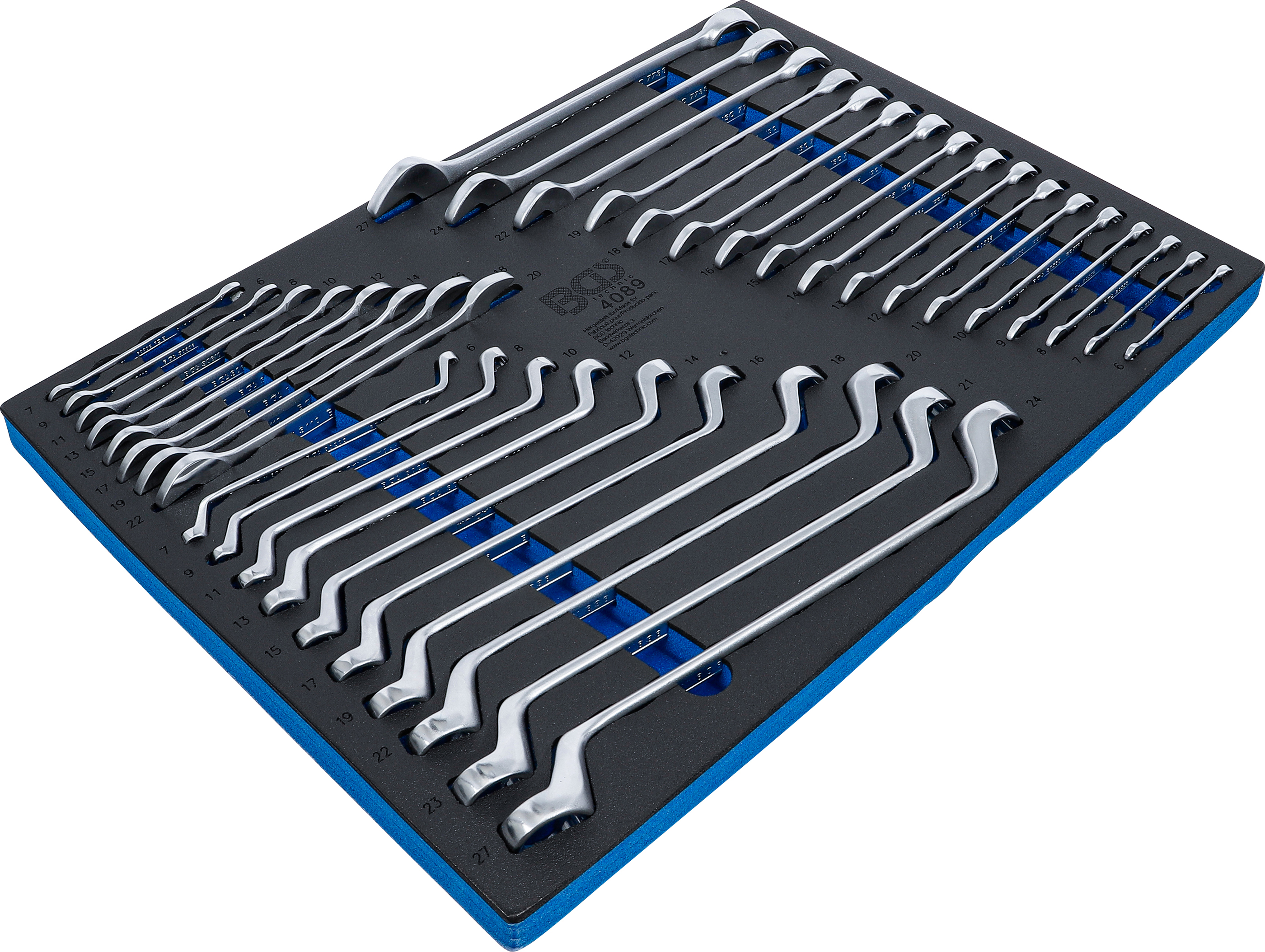 Verkstadsvagninlägg 3/3: U-nyckel / ringnyckel | 35 delar