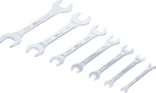 Dubbel U-nyckel-sats | extra platt | 6 - 23 mm | 7 delar