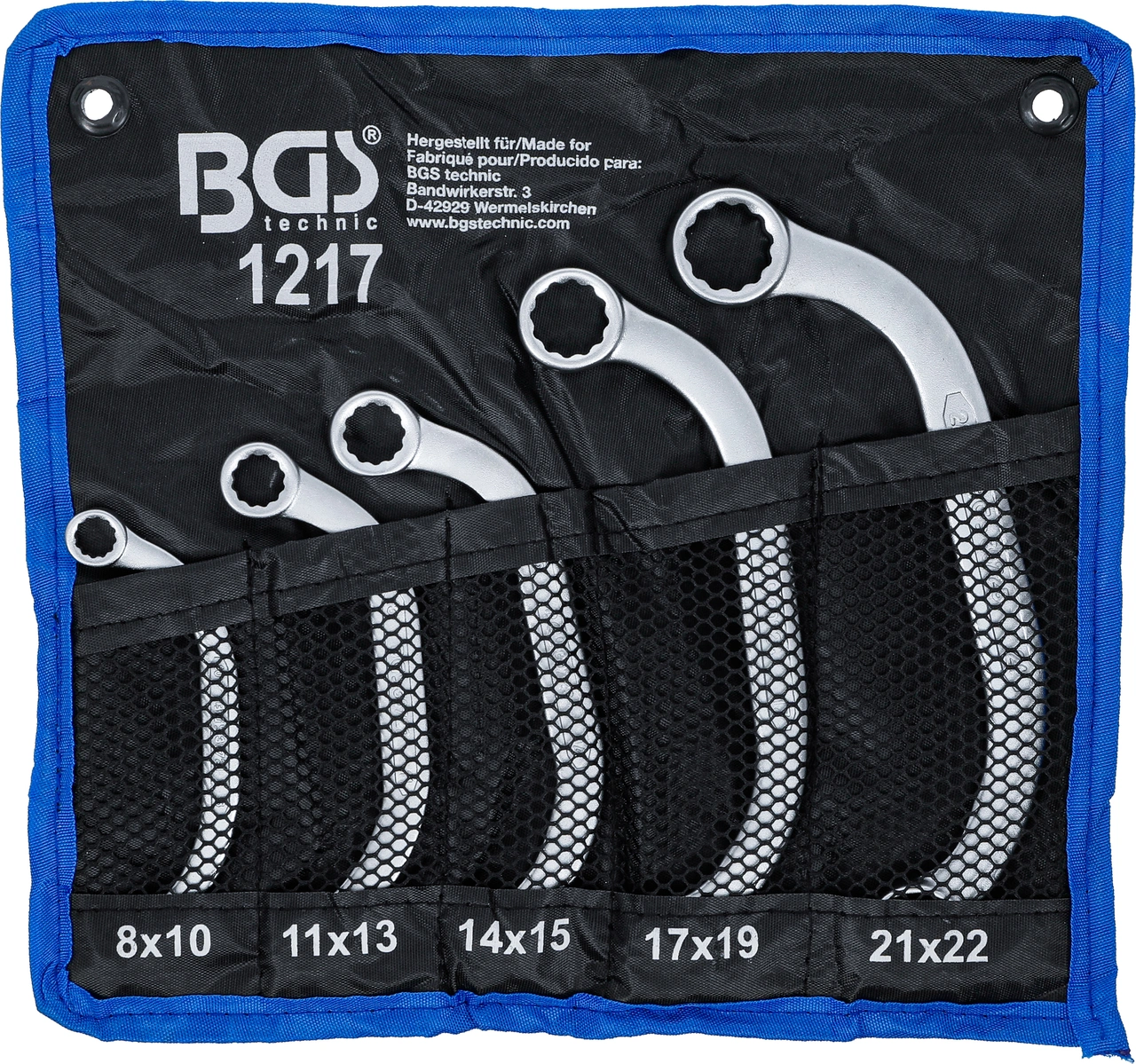 Startmotor- och Blocknyckel-sats | 8 x 10 - 21 x 22 mm | 5 delar