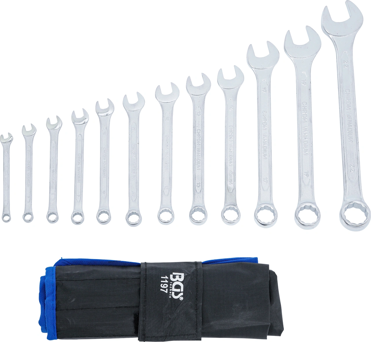 U-ringnyckel-sats | 6 - 22 mm | 12 delar