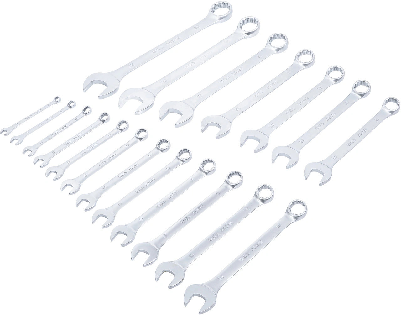 U-ringnyckel-sats | 8 - 32 mm | 19 delar