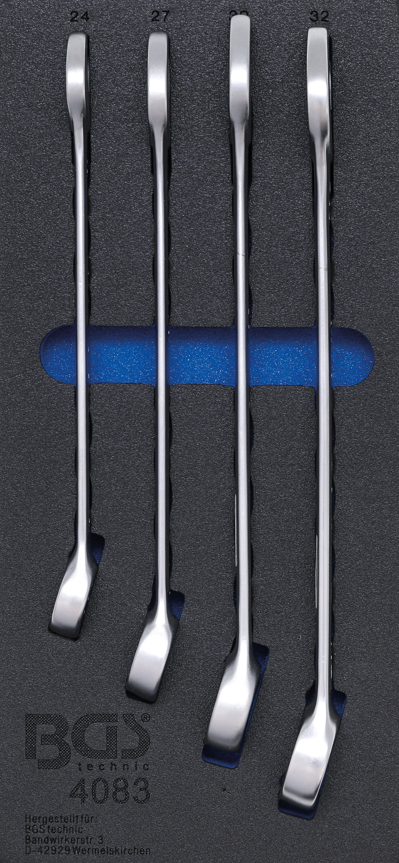 Verkstadsvagninlägg 1/3: U-ringnyckel-sats | 24 - 32 mm | 4 delar