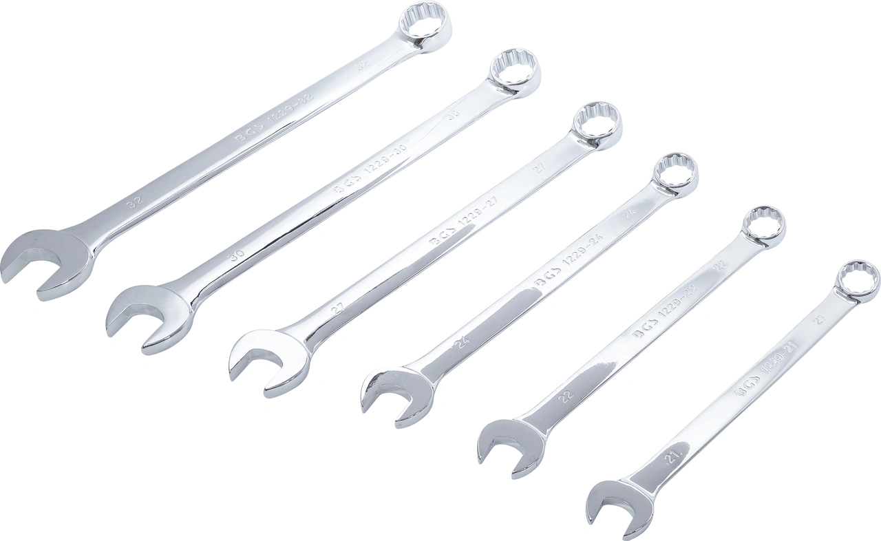 U-ringnyckel-sats | extra lång | 21 - 32 mm | 6 delar