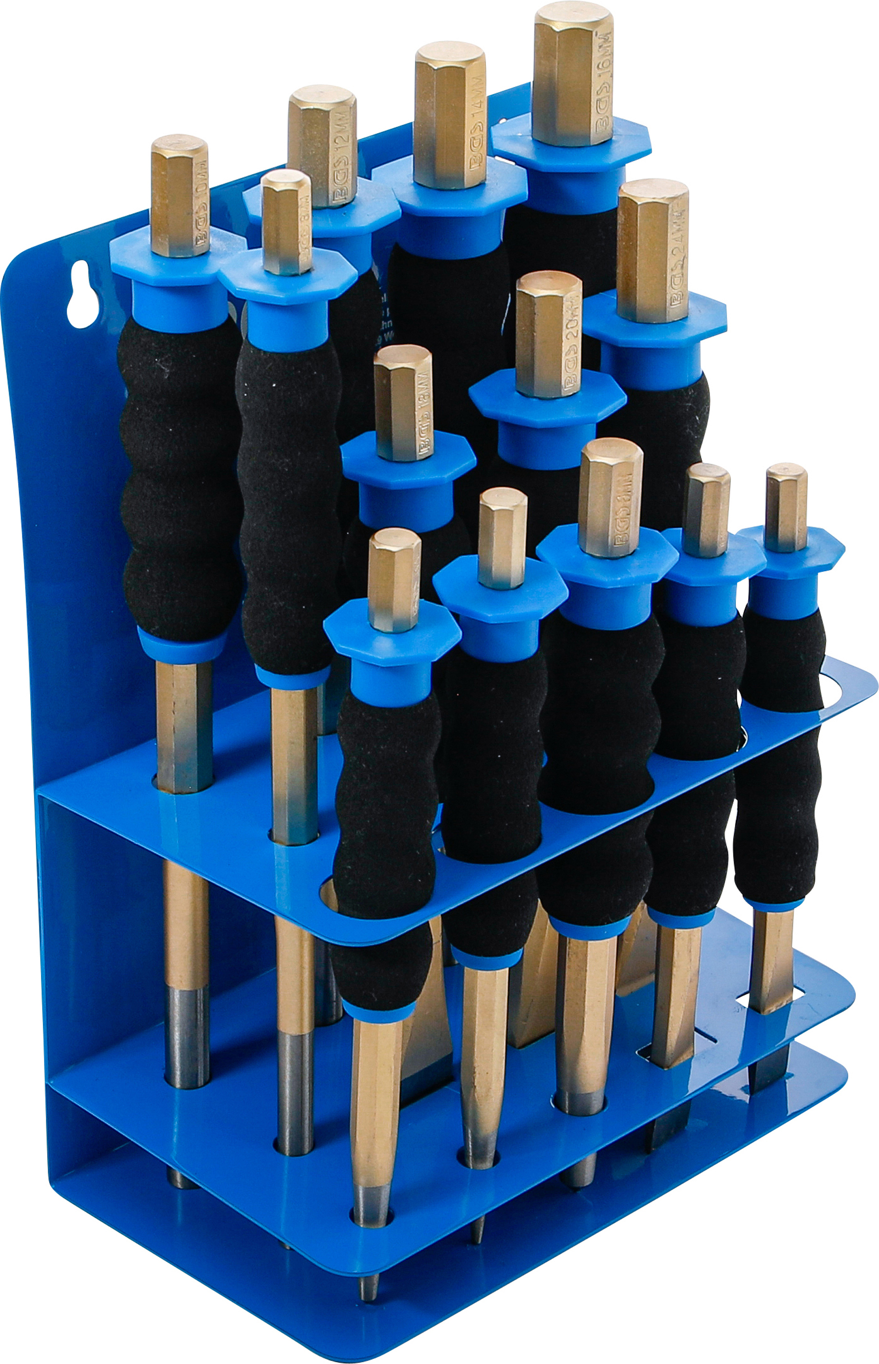 Splintutdrivare-/ Körnare-/ Plattmejsel-sats | med handskydd | 13 delar